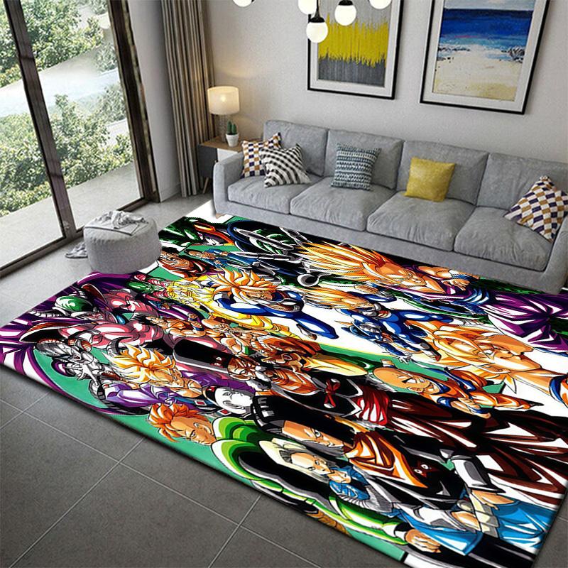 Dragon Ball 7 Dragon Balls Printed Floor Ruganime soft washable cartoon floor carpet 60x90cm