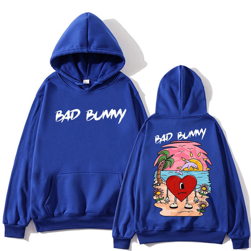 Rapper Bad Bunny Un Verano Sin Ti Album Hoodie Men Women Fashion Aesthetic Sweatshirt Loose Fleece Casual Pullover