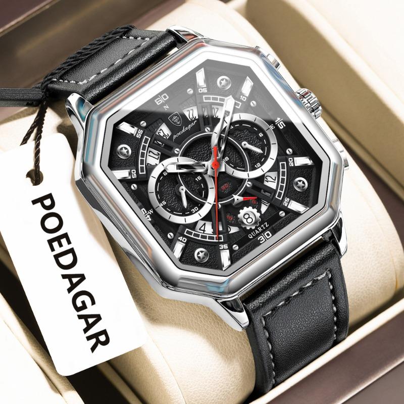 

Новый Топ Бренд Многофункциональный Ремень Мужские Часы Новые Люминесцентные Водонепроницаемые Кварцевые Часы