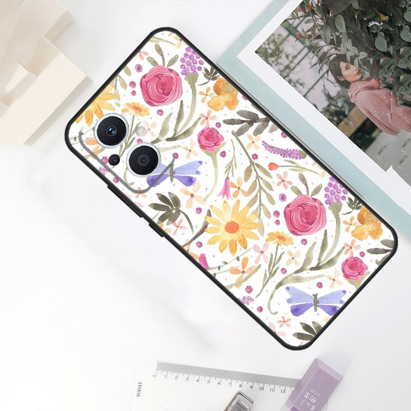 Dragonfly Case For OPPO Reno 11F 4Z 5Z 8T 10 Pro 4 6 7 8 5 Lite OPPO Find X6 Pro X2 X3 X5 Lite Cover