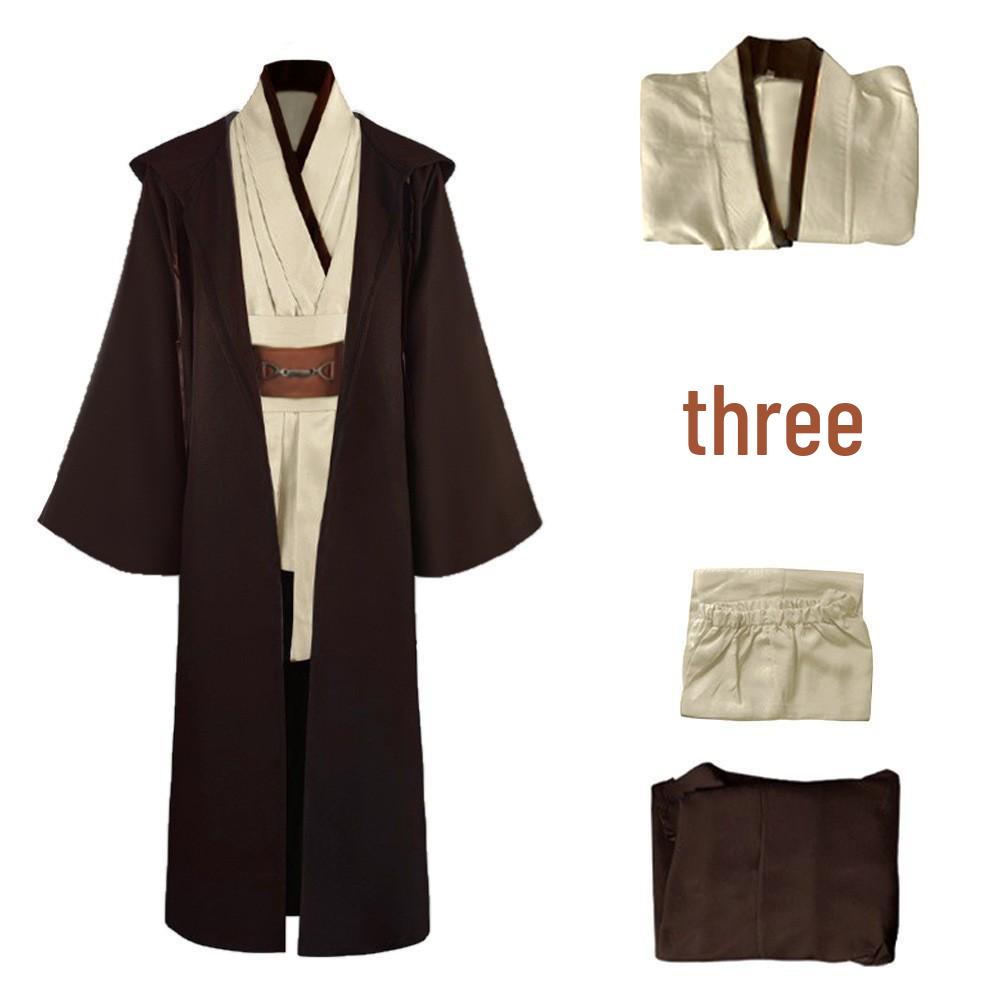 Obi-Wan Kenobi Jedi Knight Halloween Costume for Star Wars Cosplay