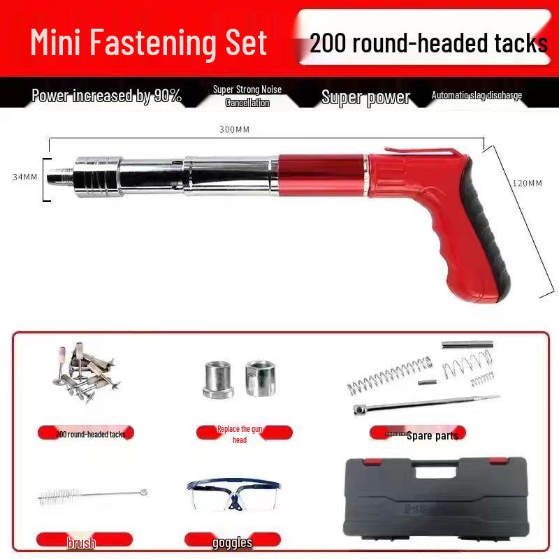 All-Steel Mini Powder-Actuated Nail Gun for Ceiling and Wall Fastening