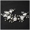Bridal White Flower Headband Soft Ceramic Rose Headdress Pearls Hair Vine for Banquet Wedding Masquerade