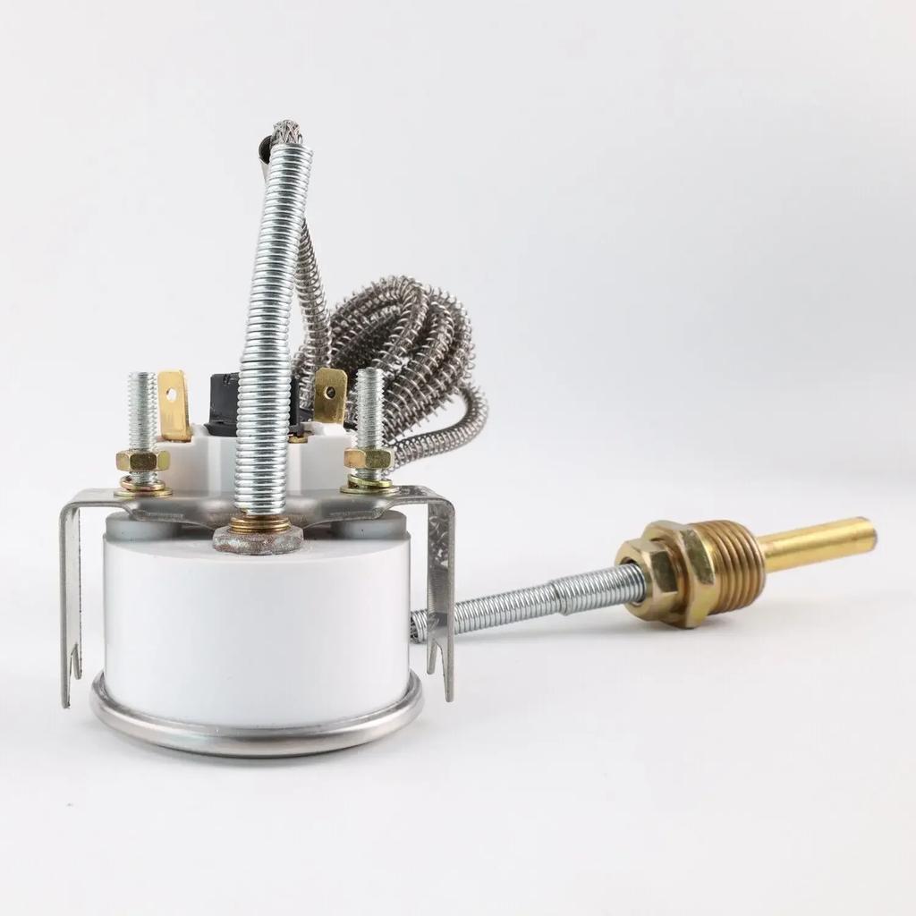 Manomètre mécanique de température de l'eau (12V, 2"/52MM) - 40-120℃/100-250℉, Livré avec capteur NPT 1/2