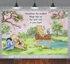 Winnie the Pooh Backdrop Birthday Party Decor Photo Background Banner Studio