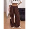 High-Waisted Wide-Leg Jogger Pants Women Relaxed Fit Streetwear Sweatpants In Soft Stretch Fabric