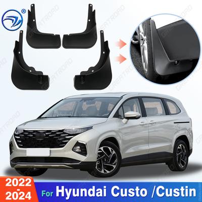 4Pcs Durable ABS Mud Flaps For Hyundai Custo /Custin   2024 Car Mud Flaps Fender Guards Easy Tall Auto Accessories