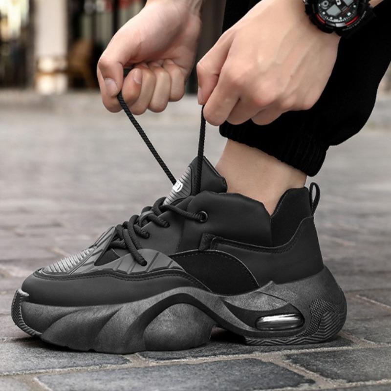 2025New Men Sneakers Fashion Outdoor Casual Shoes Thick Sole Height Increasing Sports Shoes for Men Lace Up Platform Shoes Tenis