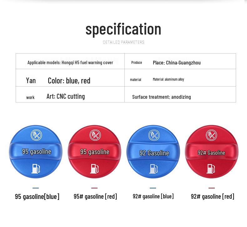 Fuel Tank Cap & Protection Cover for Hongqi H5/H7