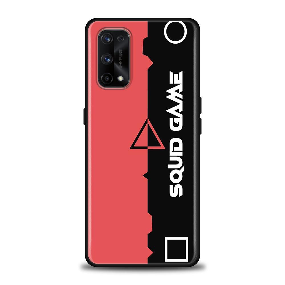 Custodia carina Squid Game TV Rossa Verde Per Realme C21Y C21 C25 C20 C15 C12 C11 C1 GT Master Neo Neo2 5G Funda Capa Custodia Morbida in Silicone