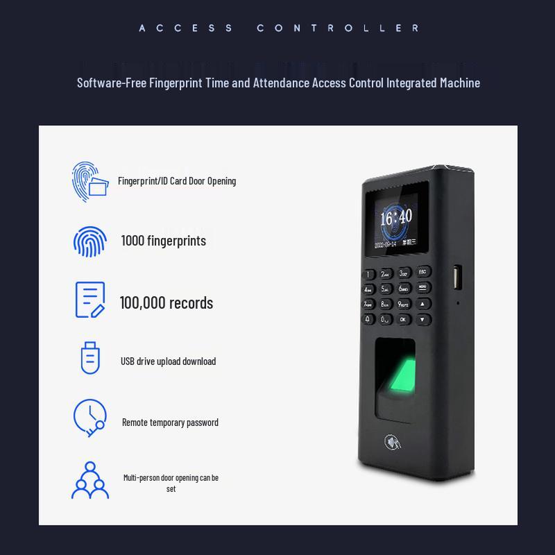 Realand F055 Fingerprint Access Control System CN Plug (adapter Included)