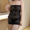 40-100KG Plus Size Mesh Erotic Dress Bodystockings Lingerie Sexy Open Bra Crotchless Female Fishnet Dress Underwear for Women Men