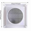 White Exhaust Vent Cover With Net Ventilation Grill Active Louver Dryer Outlet Cover  House Outside