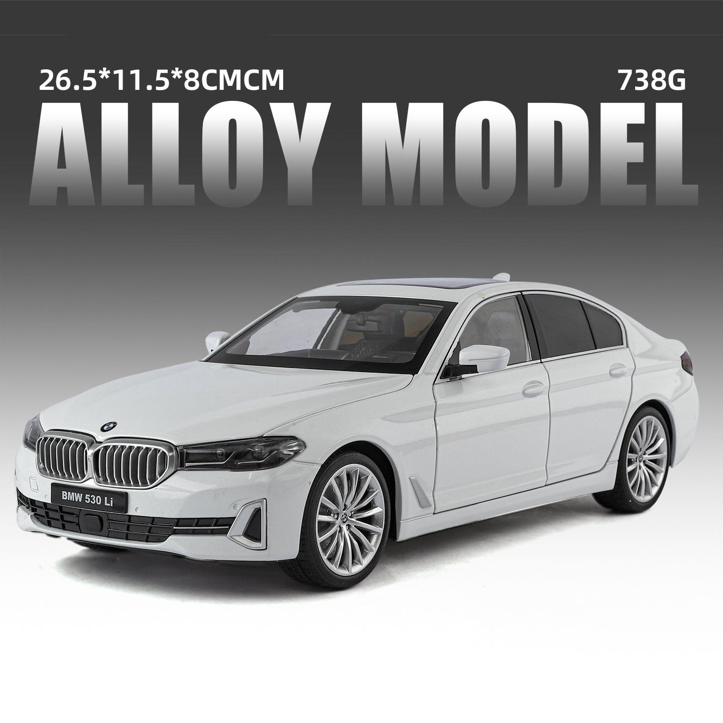 

1:18 BMW 5 Series 530i 530LI Alloy Car Model Diecast Metal Luxy Vehicles Car Model High Simulation Collection Childrens Toy Gift