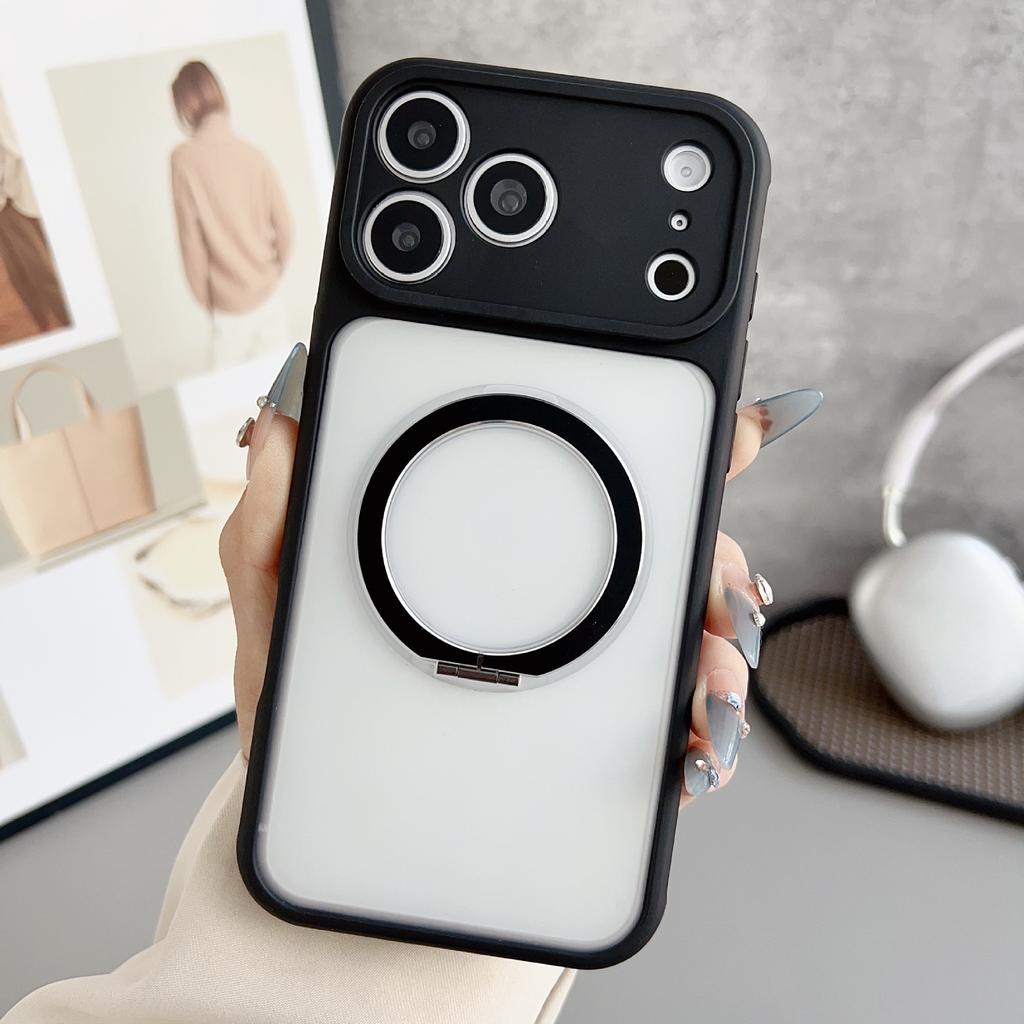 Applicable to Apple 17Promax mobile phone case, heat dissipation magnetic suction iPhone16Pro fixed-point bracket 15Pro protective case