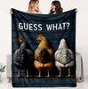 1pc This Colorful Plaid Farm Chicken Patchwork Flannel Blanket Features A Flock Of Multicolored Chickens And Floral Trim. Soft