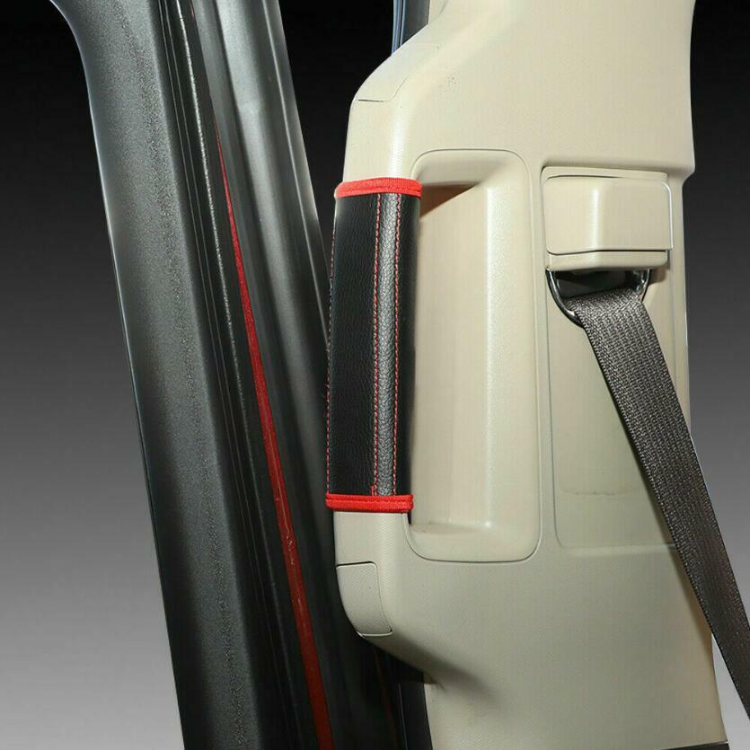 For Chevrolet Silverado GMC Sierra 14-18 Inner Handle Protective Leather Cover3*