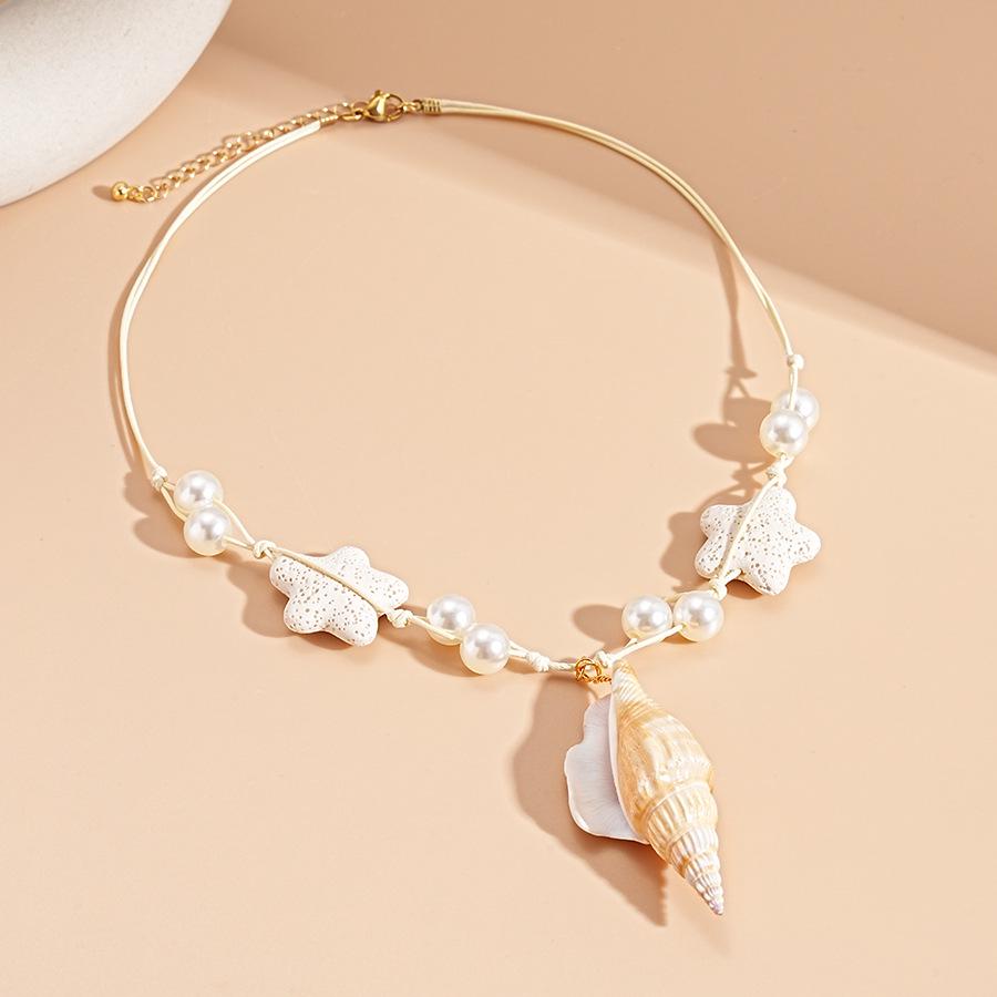 High-End Bohemian Seashell Beaded Clavicle Necklace