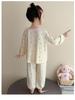 Girls' Long Sleeve Modal Pajama Set – Cartoon Design for Spring/Summer Home Wear