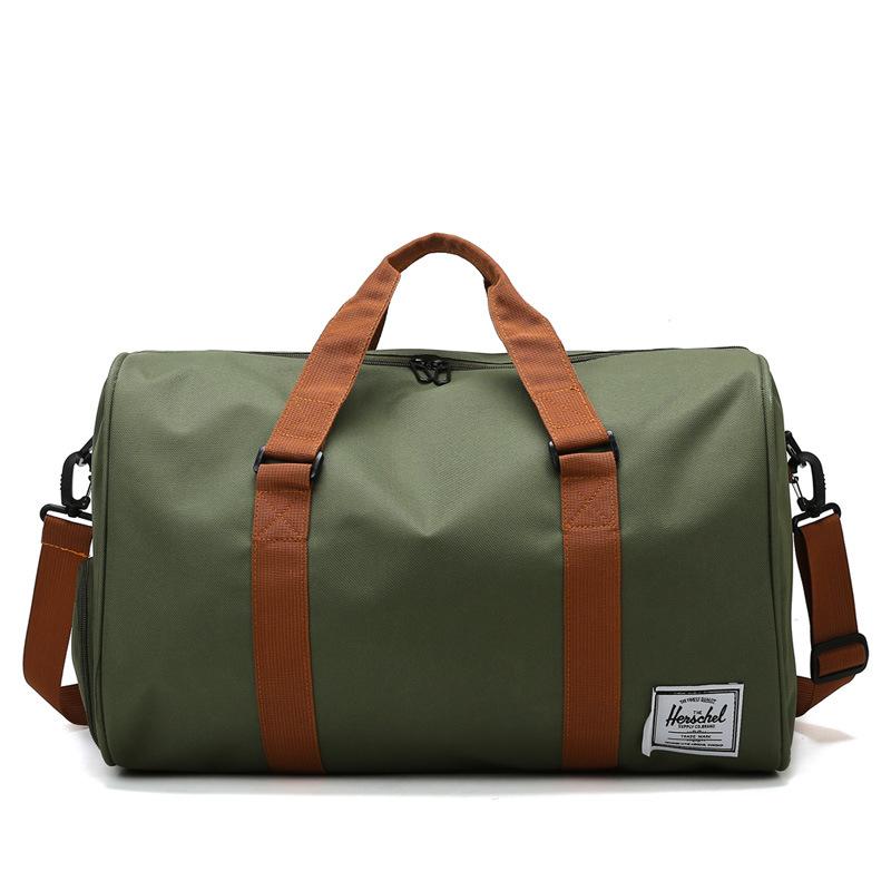 The new Korean version of the portable travel bag is a simple multi-functional duffel bag, dry and wet separation sports fitness bag.