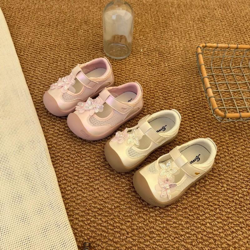 Youth Style Shoes Girls Sandals Toddlers Soft Sole Non-Slip Breathable Princess Style With Bow