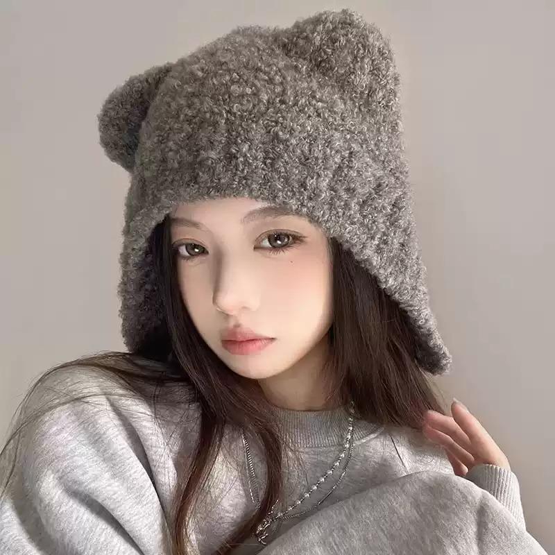 1-10PCS Boys Girls Winter Ear Flap Hat and Scarf Fleece Lined Windproof Combo for Toddler Infant Warm Ear Protection Accessories