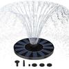 Garden Solar Fountain With Multiple Nozzles Solar-Powered Bird Bath Fountain Pump Stand-Alone Floating Solar Water Pump 13/16/18