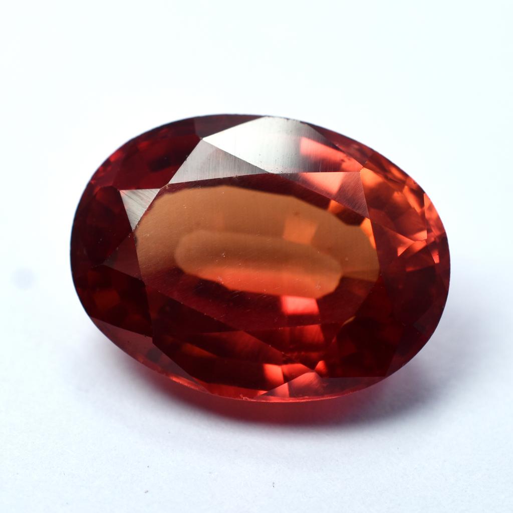 CERTIFIED Orange Oval Cut Sapphire 10.5 Ct Natural Ring Size Loose Gemstones