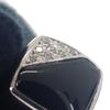 No Brand  #18(JP Size) Ring Black K18 White Gold Mens