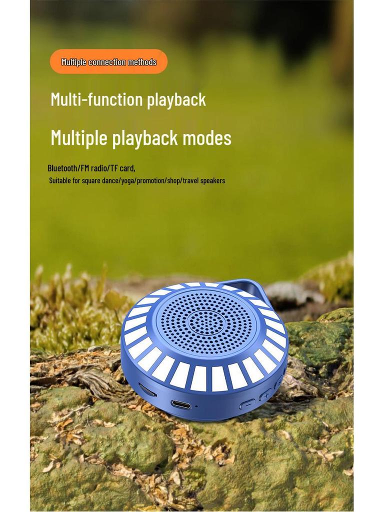 L34 RGB Sound-Activated Bluetooth Speaker with Card Slot - Enhanced Stereo, Noise Reduction, Cool Bass, Long Battery Life