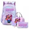 K-Pop Inspired Dual Compartment Backpack Teen Girls - Large Capacity 75L School Bag With Lunch Pouch Laptop Sleeve