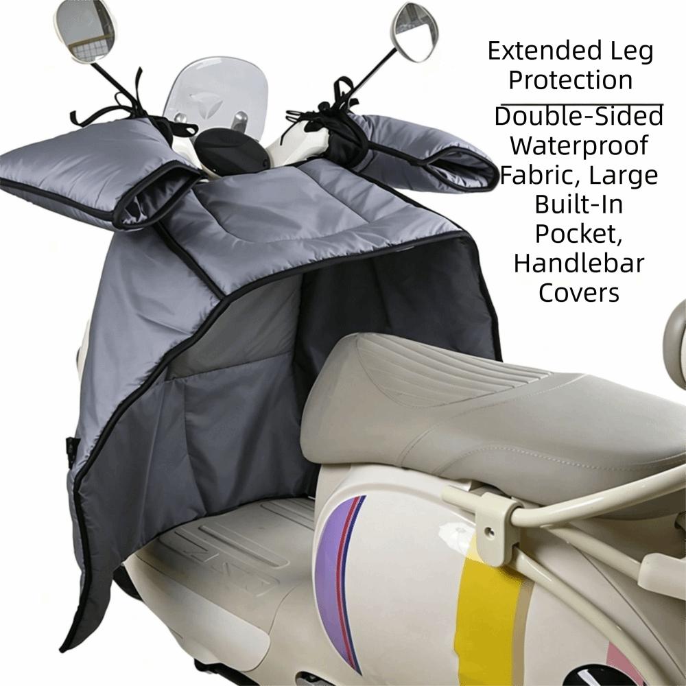 Double-sided Waterproof Motorcycle Windscreen Cover Waterproof Leg Warmer Autumn and Winter