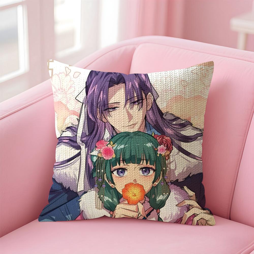 TThe ApothecaryY Diaries Cushion Cover Natural Linen Pillow Case DoubleSided Print Decorative Sofa Pillowcase Home Decor Gift