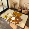 Cartoon R-Rilakkumas Carpet Bathroom Anti-slip Mat Door Mat Home Decoration Mat Entrance Door Mat Scratch-resistant Door Mat