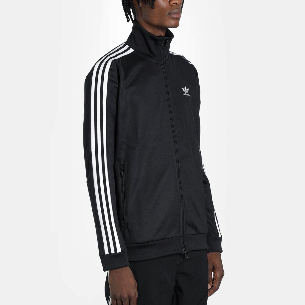 Adidas Originals Trefoil Three-Stripe Long Sleeve Sports Jacket Men Tops Black CW1250