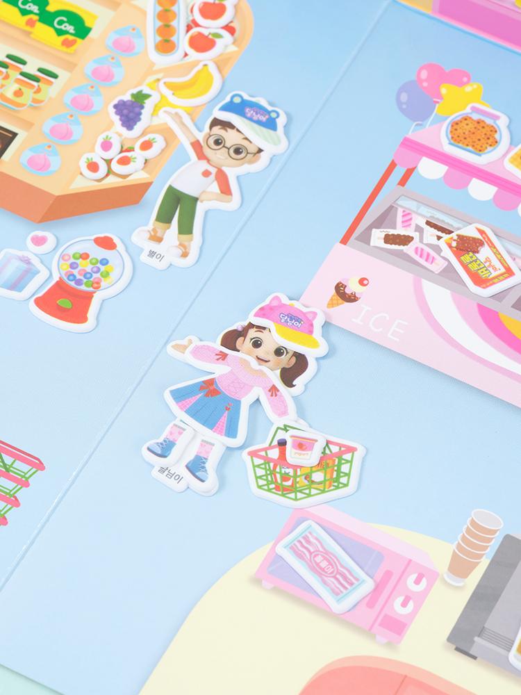 Toytron Dallimi's 3D Portable Convenience Store Sticker Book Play Set