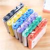 5 Rolls Colored Trash Bags, Flat Mouth Garbage Bags, Thickened PE Waste Bags for Kitchen & Household Sorting, Disposable Rubbish Liners