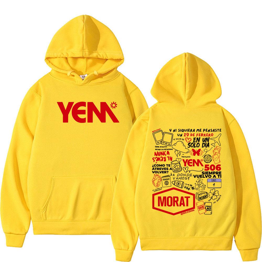 Band Morat Yem Album Graphic Sweatshirts Men Women Harajuku High Street Hip Hop Classic Pullovers Oversized  Hoodie Tops