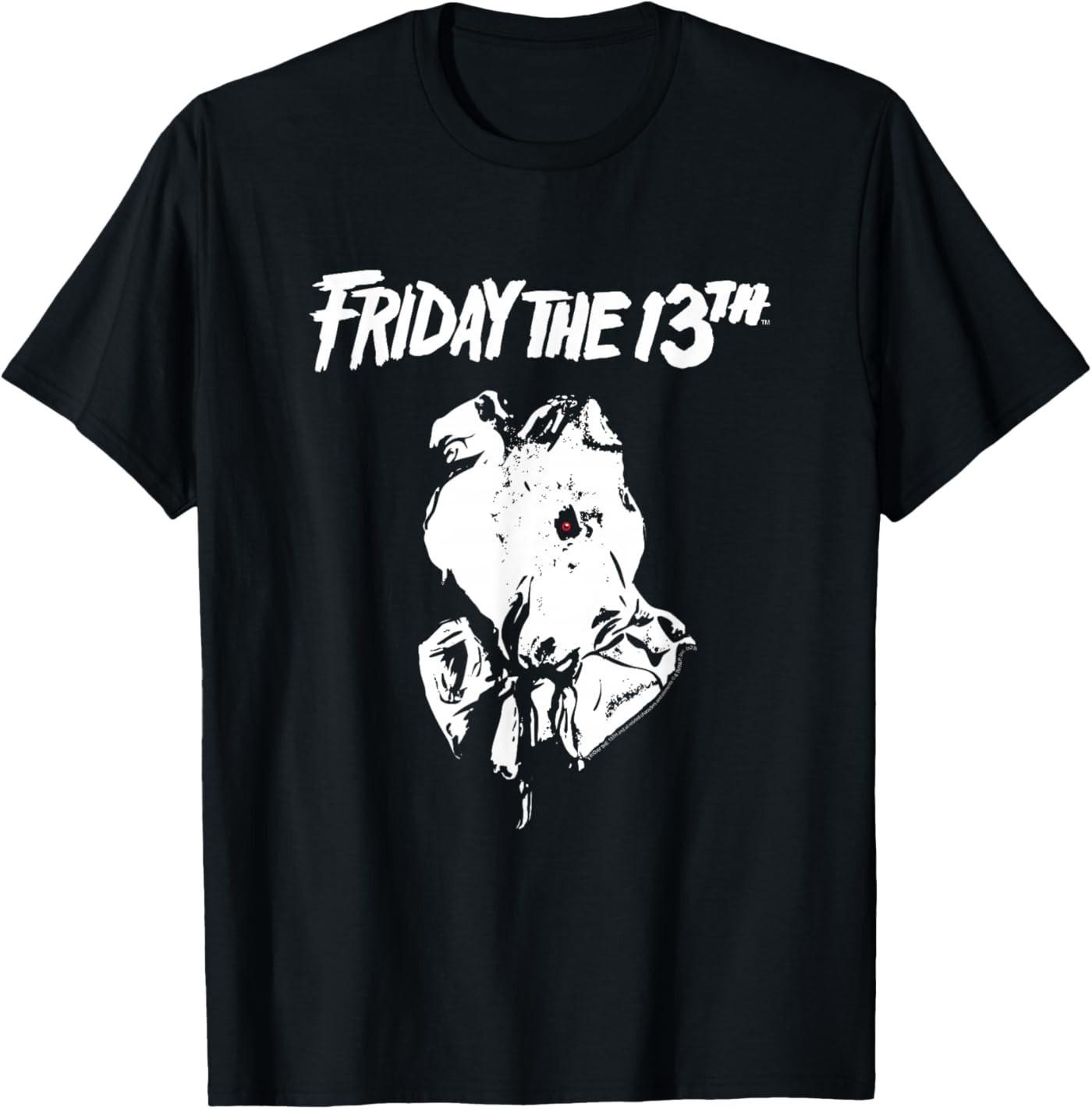 Friday The 13th Part 2 White Logo & Mask T-Shirt S разноцветный