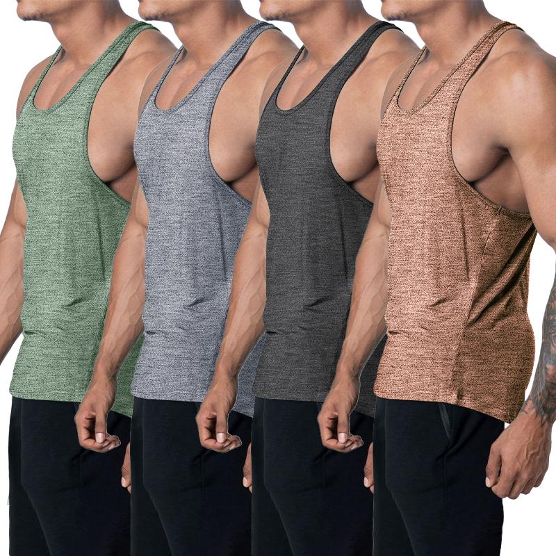 

1Pc Vest Breathability Polyester Comfort Quick Drying Men s Sports Vest Racerback Vest Bodybuilding Tank S