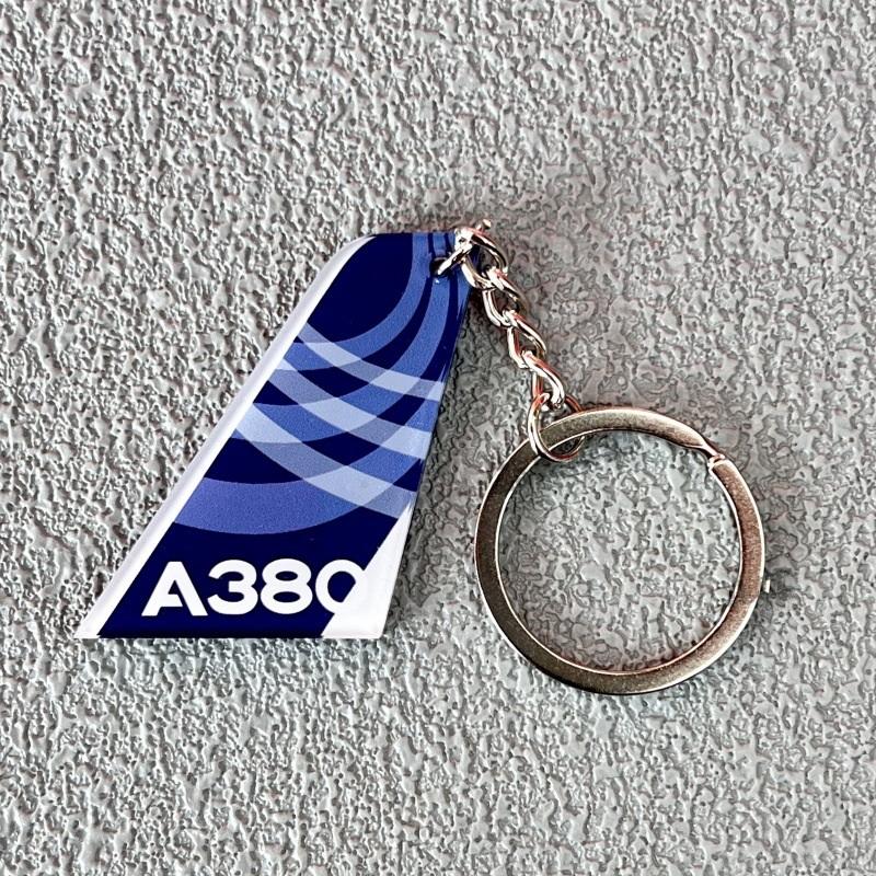 

1 Piece Both Sides Print Acrylic Airline Pattern Vertical Tail Car Tag Key Accessories Aviation Keychain Backpack Pendant A16