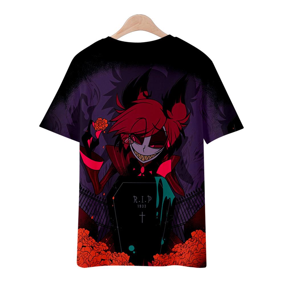 10 Colors Summer Fashion Women/Men's Casual Anime Hazbin Hotel Printed Cosplay Short Sleeve T-shirts