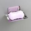 Soap Dish Tray Soap Holder Wall-mounted Non-porous Drain Soap Dish For Holding Soaps Household Bathroom Portable Soaps Dishes