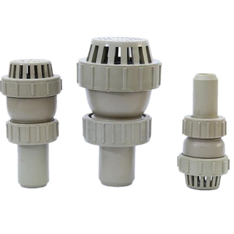 PP Single Union Bottom Valve Check Valve Filter, Plastic DN25/32/40/50