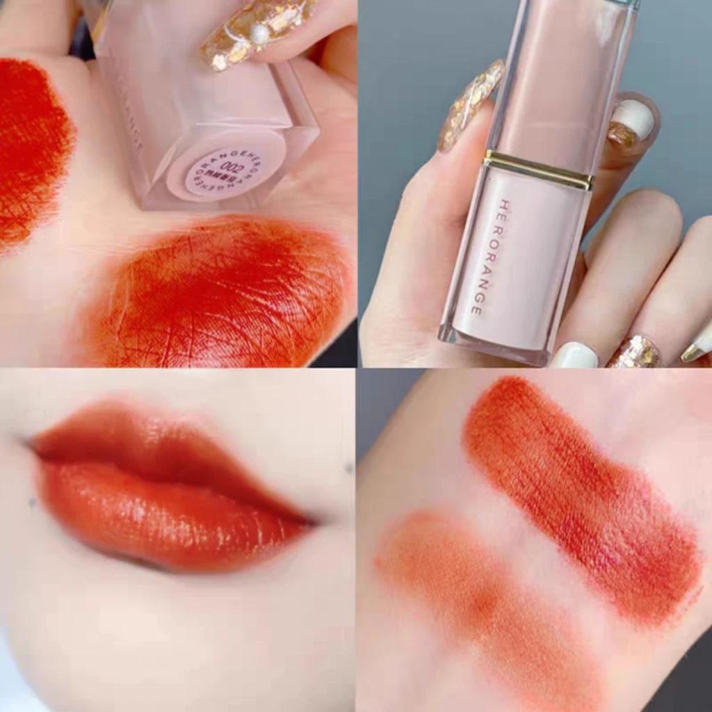Crystal Square Tube Lipstick Matte Velvet Matte Lip Balm for Natural Makeup, Brightens Yellow Skin, Affordable Student Lip Gloss Gift Box Packaging