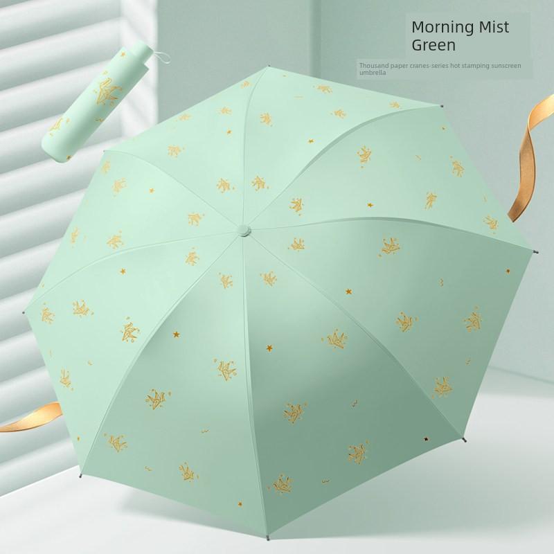 Official Genuine Sun Protection Umbrella, Anti-Uv Sun Umbrella, Lightweight, Compact, Portable, Foldable, Dual-Use for Women, Suitable for Both Sunny