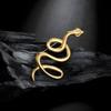 Unique Gold Snake Brooch Symbolizing Strength and Elegant Fashionable Accessory for Parties or Business Meetings