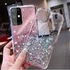 Pro pouzdro Samsung A21S Módní třpytivé pouzdro na telefon Bling Pro Samsung Galaxy A21S Pouzdro 6,5" A 21S A21 S Transparentní měkký silikonový zadní kryt TPU
