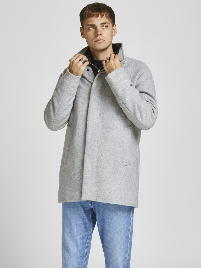 Winter Jacket Jack & Jones Jjedunham Wool Jacket Sn (12189349) Light Grey Melange
