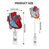 Letters Heart Nurse Doctor Badge Reel Retractable Id Badge Holder Student Teacher Key Ring Id Name Card Clip Office Supplies
